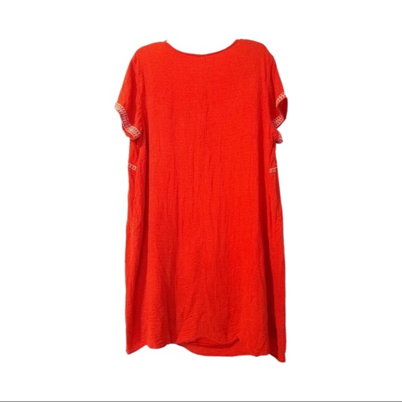 Old Navy Embroidered Cotton Shift Dress Sz XXL - Picture 2 of 7